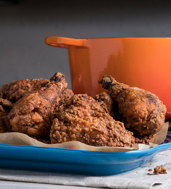 Bourbon-Brined Fried Chicken